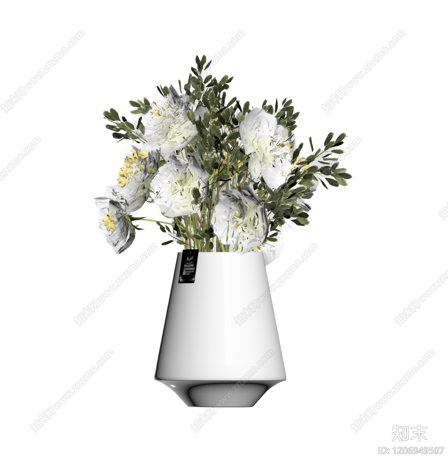 花瓶插花装饰品3D模型下载【ID:1206949507】