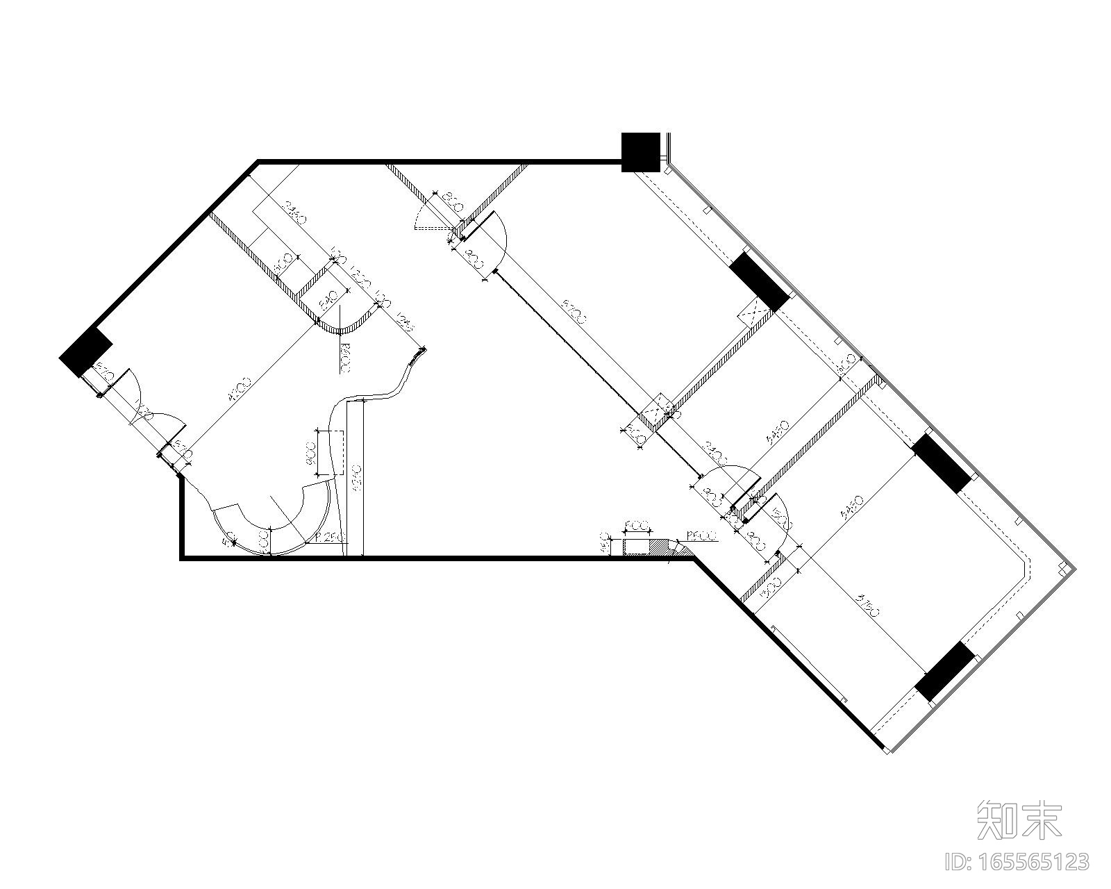 香港正通办公室CAD施工图cad施工图下载【ID:165565123】