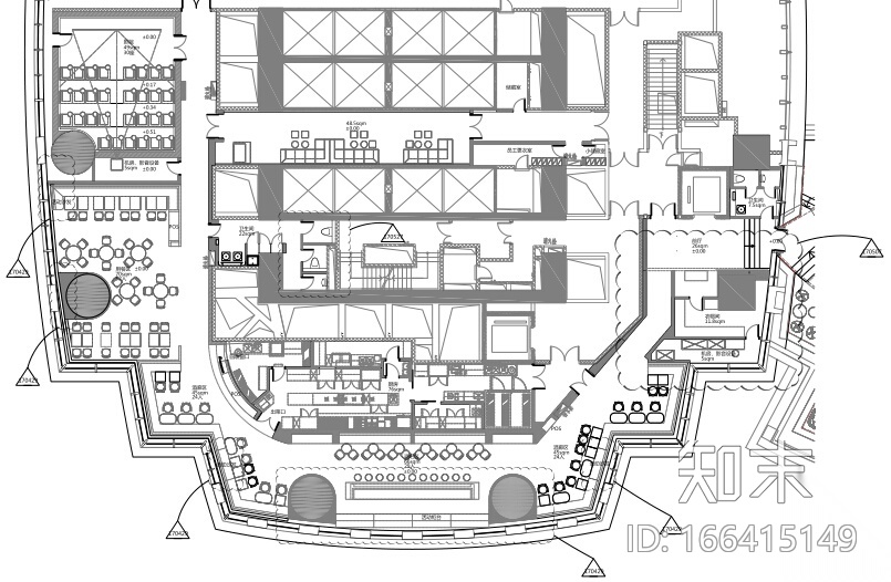 SMU-三克映画上海兴业太古汇店施工图cad施工图下载【ID:166415149】