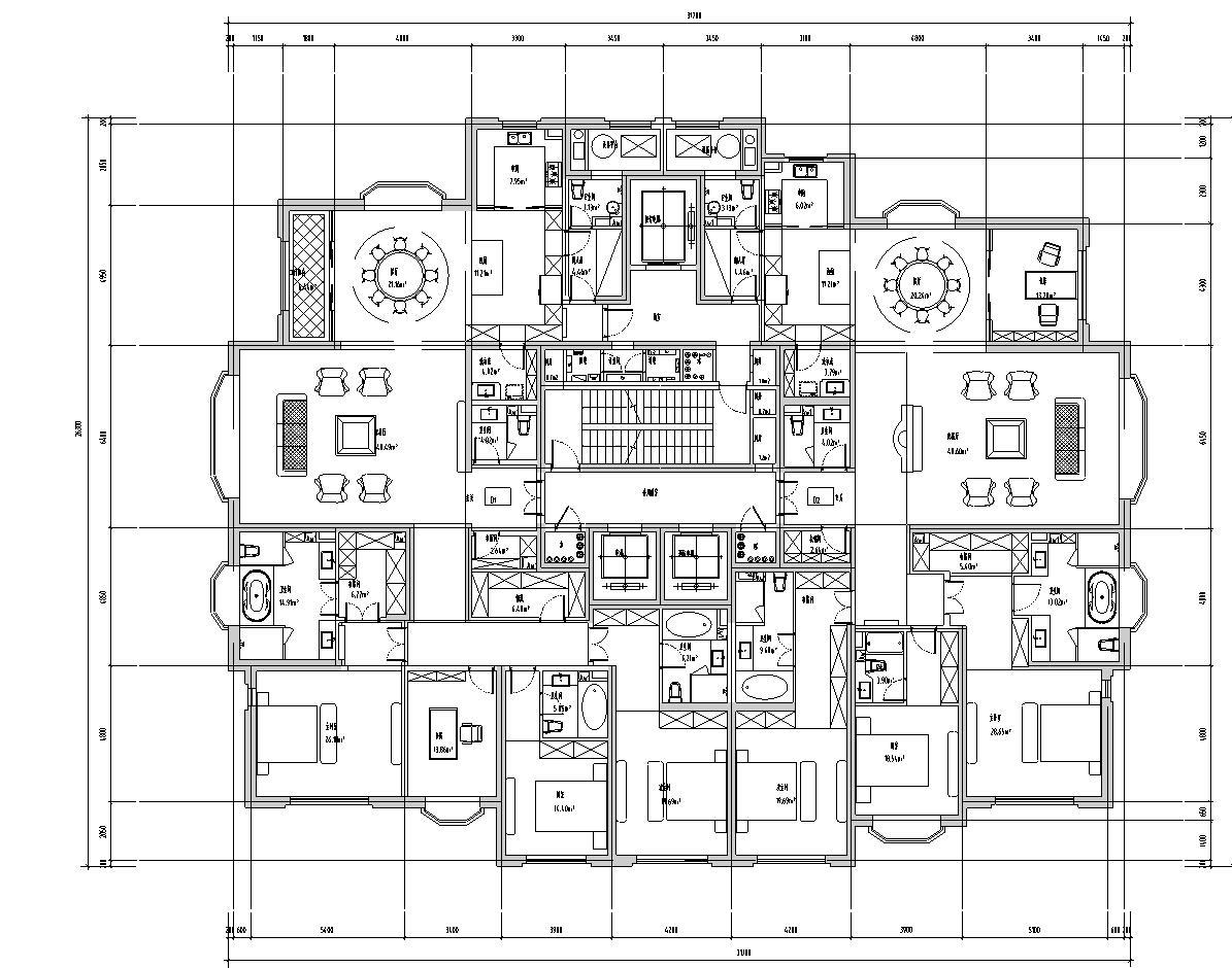 [天津]欧陆风格住宅建筑方案文本cad施工图下载【ID:150019188】