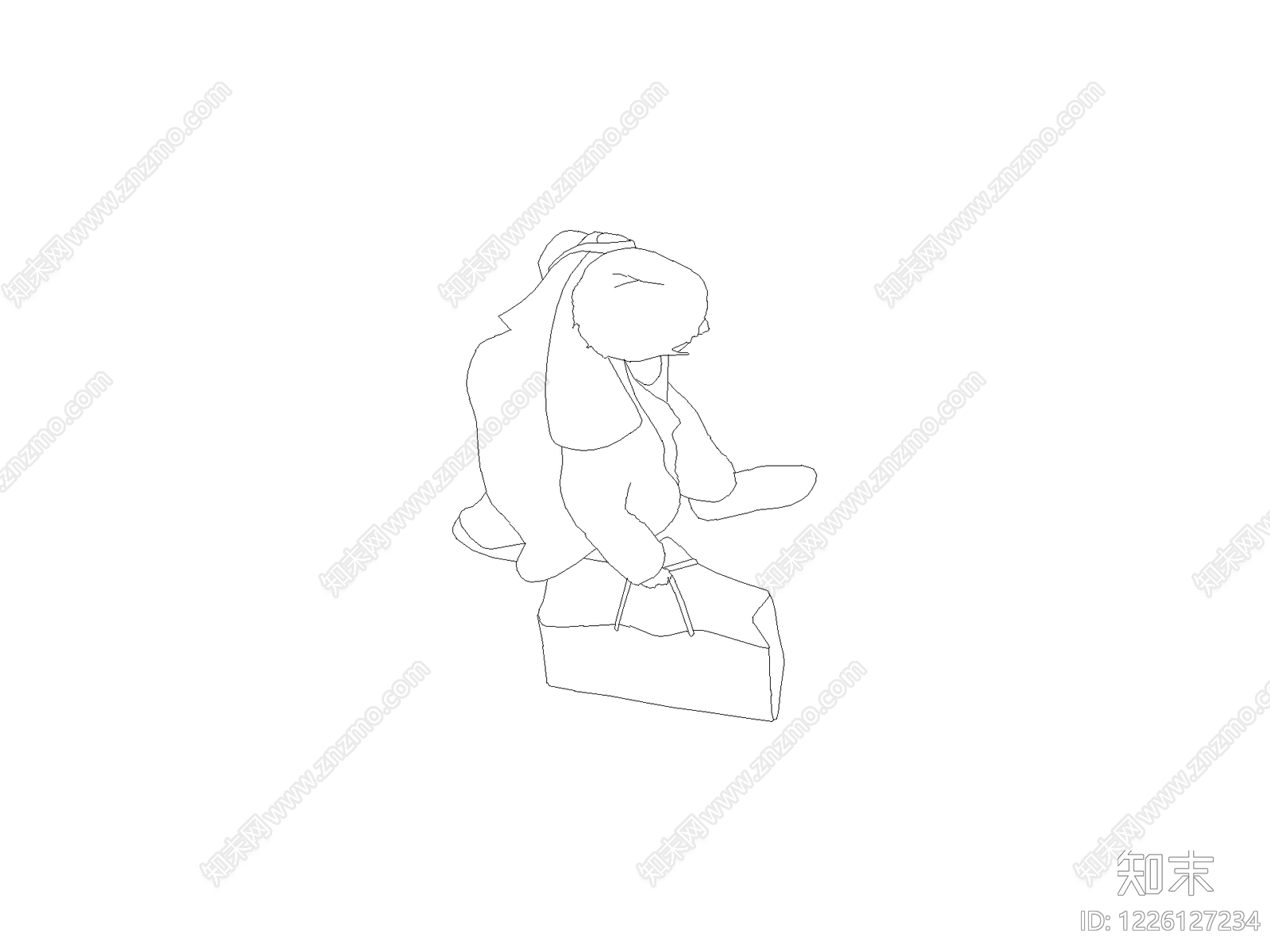 人物cad施工图下载【ID:1226127234】