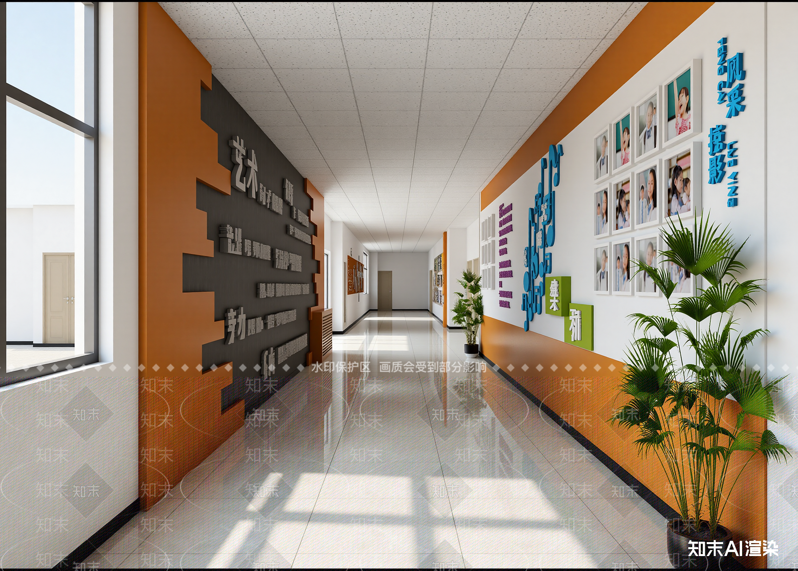 现代走廊3D模型下载【ID:1214709393】
