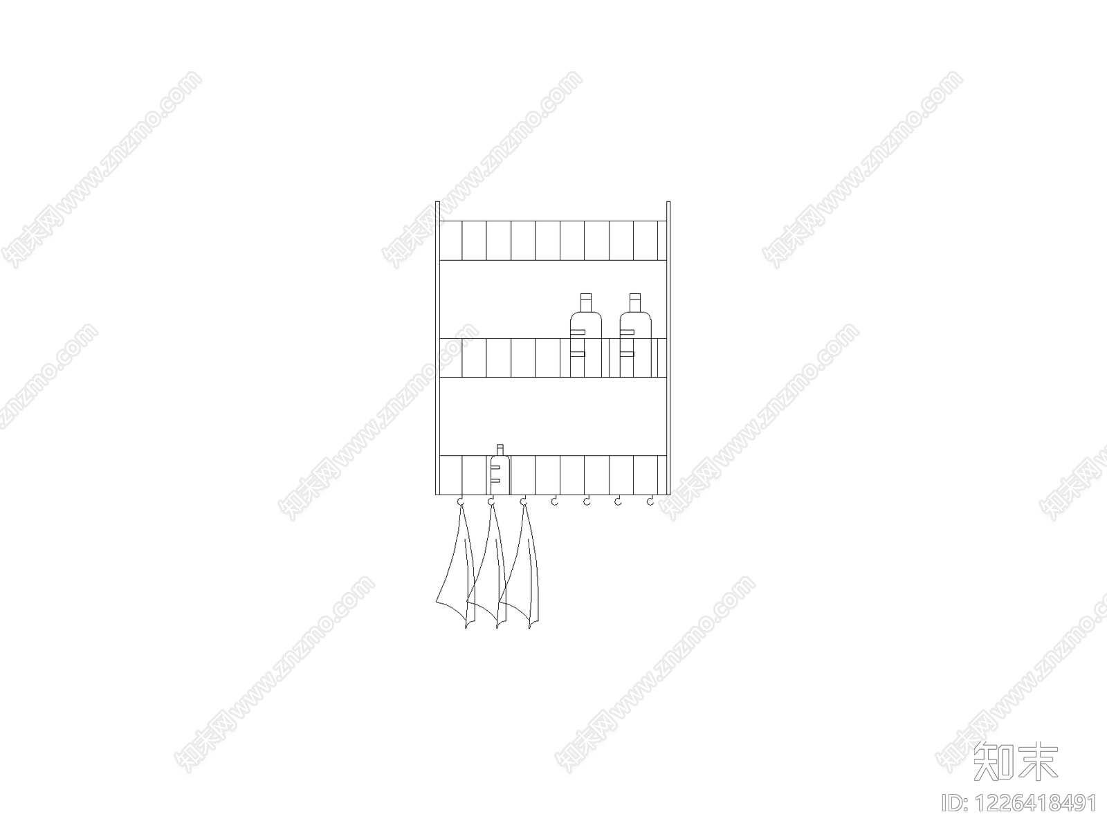 柜子cad施工图下载【ID:1226418491】