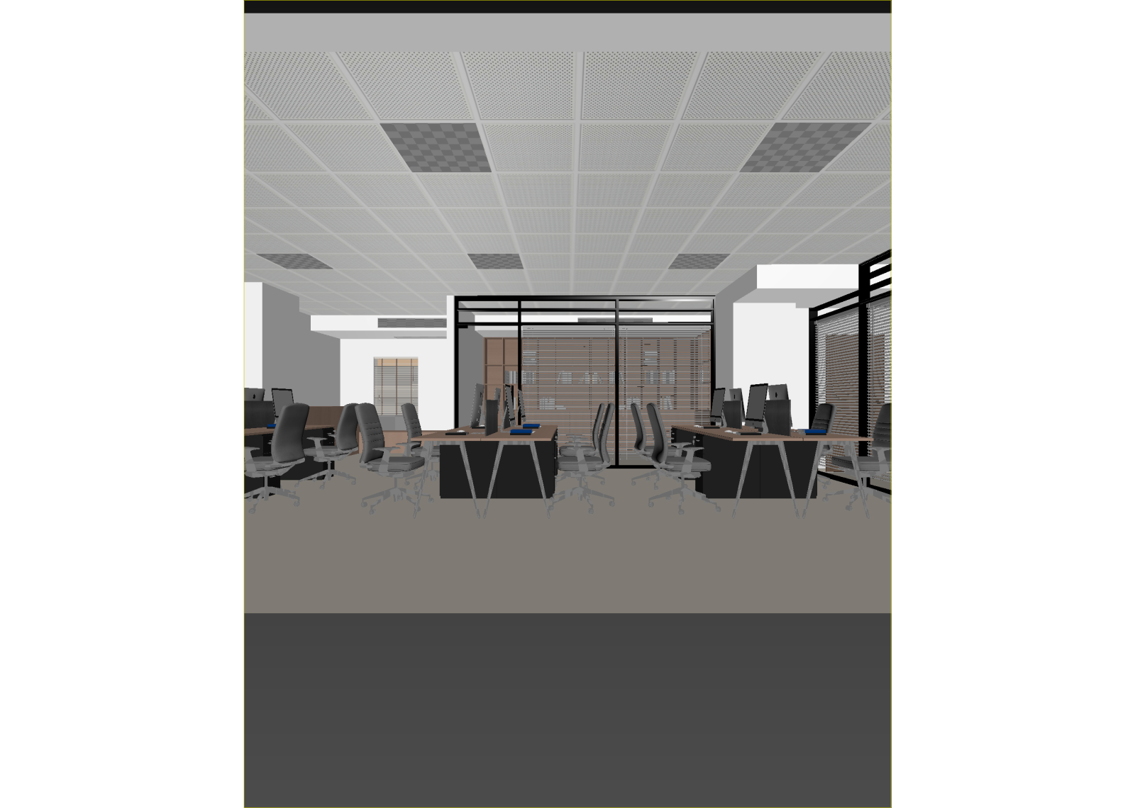 现代办公区3D模型下载【ID:1214971998】