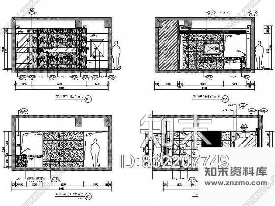 图块/节点酒店商务套间主立面图Ⅰcad施工图下载【ID:832207749】