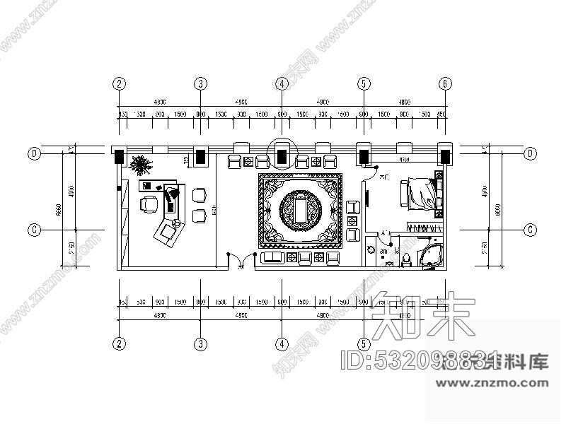 施工图总经理办公室施工图cad施工图下载【ID:532098831】
