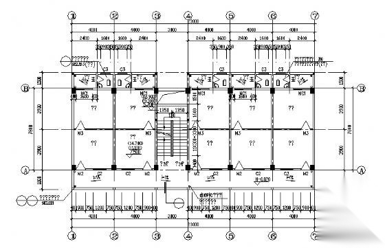 某小学区五层宿舍楼建筑方案图cad施工图下载【ID:149886190】