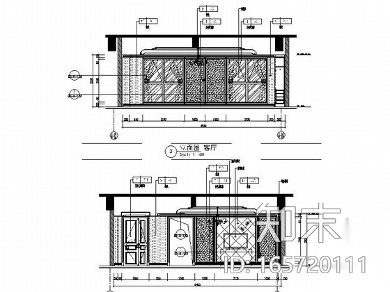 [北京]简欧风格汽车服务中心总统套房装修施工图（含效果...cad施工图下载【ID:165720111】