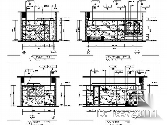 [北京]简欧风格汽车服务中心总统套房装修施工图（含效果...cad施工图下载【ID:165720111】