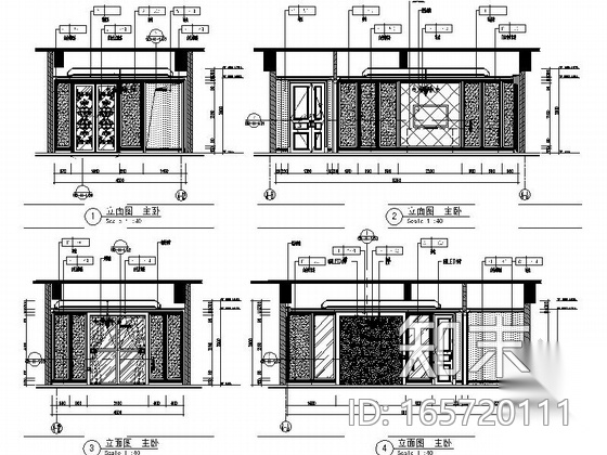[北京]简欧风格汽车服务中心总统套房装修施工图（含效果...cad施工图下载【ID:165720111】