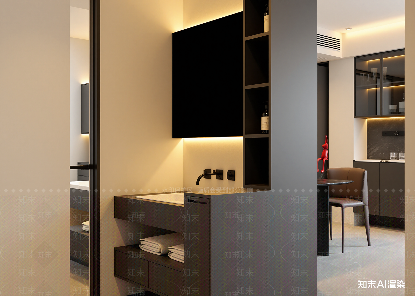 现代酒店客房3D模型下载【ID:1215173066】