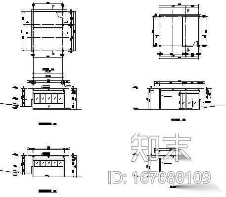 小卖部施工图cad施工图下载【ID:167080109】