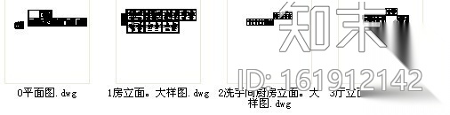 某三居现代风格施工图cad施工图下载【ID:161912142】