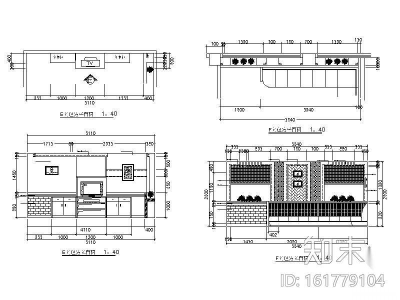 某高档中餐厅装修施工图cad施工图下载【ID:161779104】