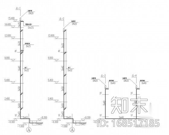 [湖南]小学扩建工程给排水施工图（系统图详细）cad施工图下载【ID:168517185】