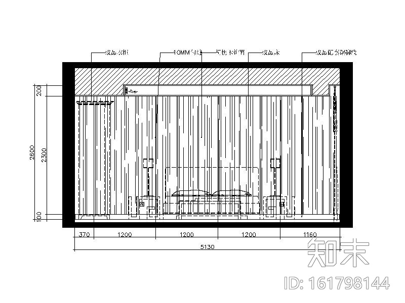 现代风格别墅样板房设计CAD施工图（含效果图）cad施工图下载【ID:161798144】