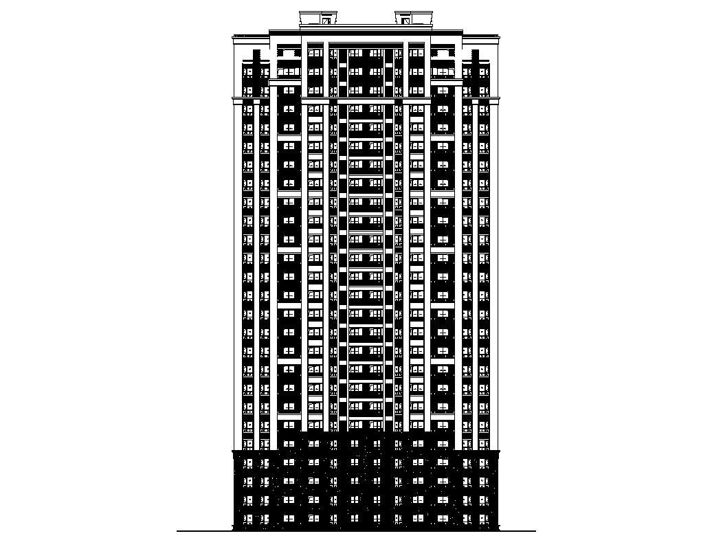 [上海]华夏新古典风格孔雀城七期居住区建筑施工图设计...施工图下载【ID:149860183】