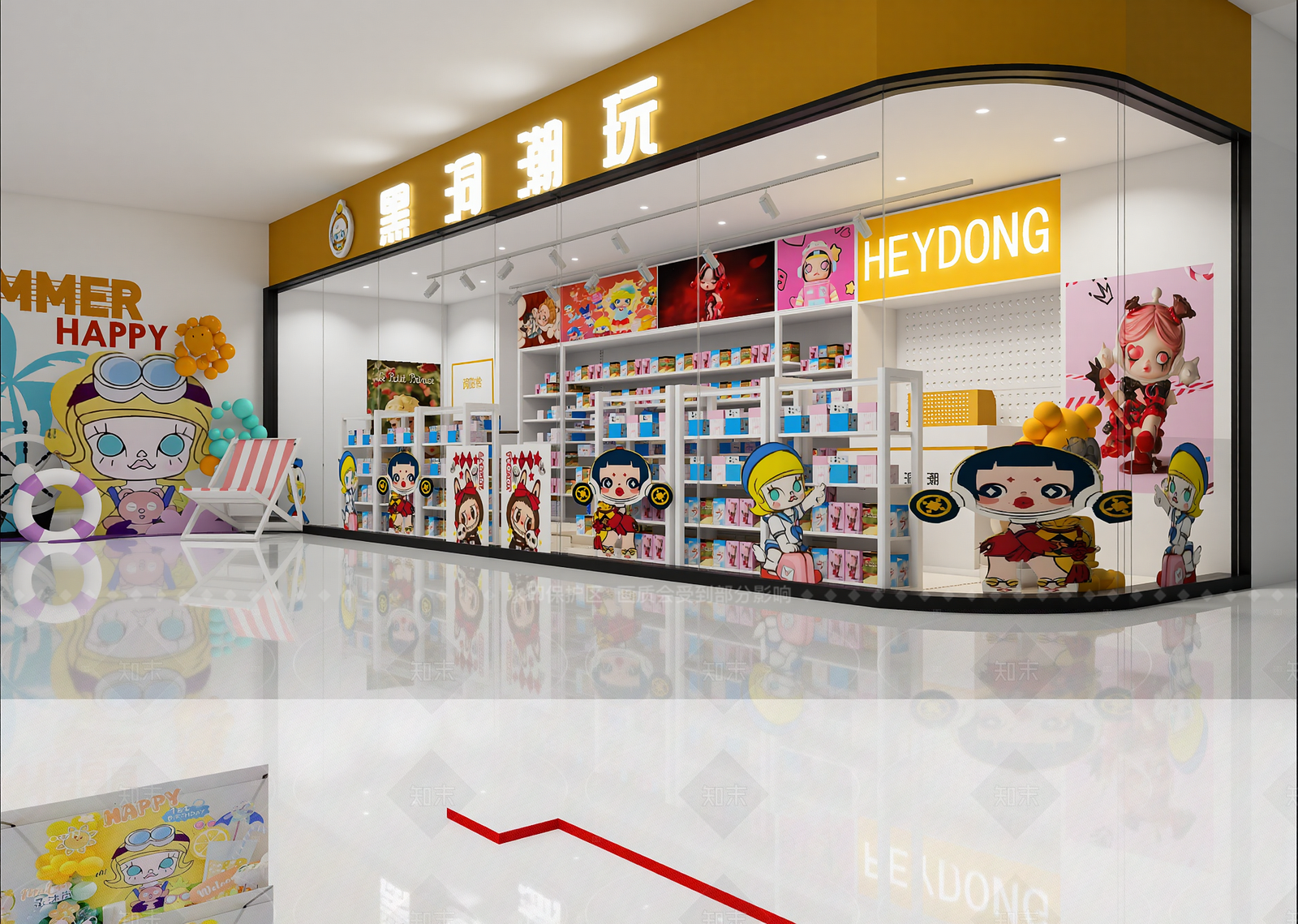 现代玩具礼品店3D模型下载【ID:1214966886】