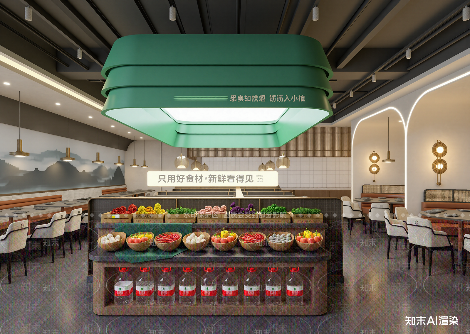 快餐店3D模型下载【ID:1214613037】
