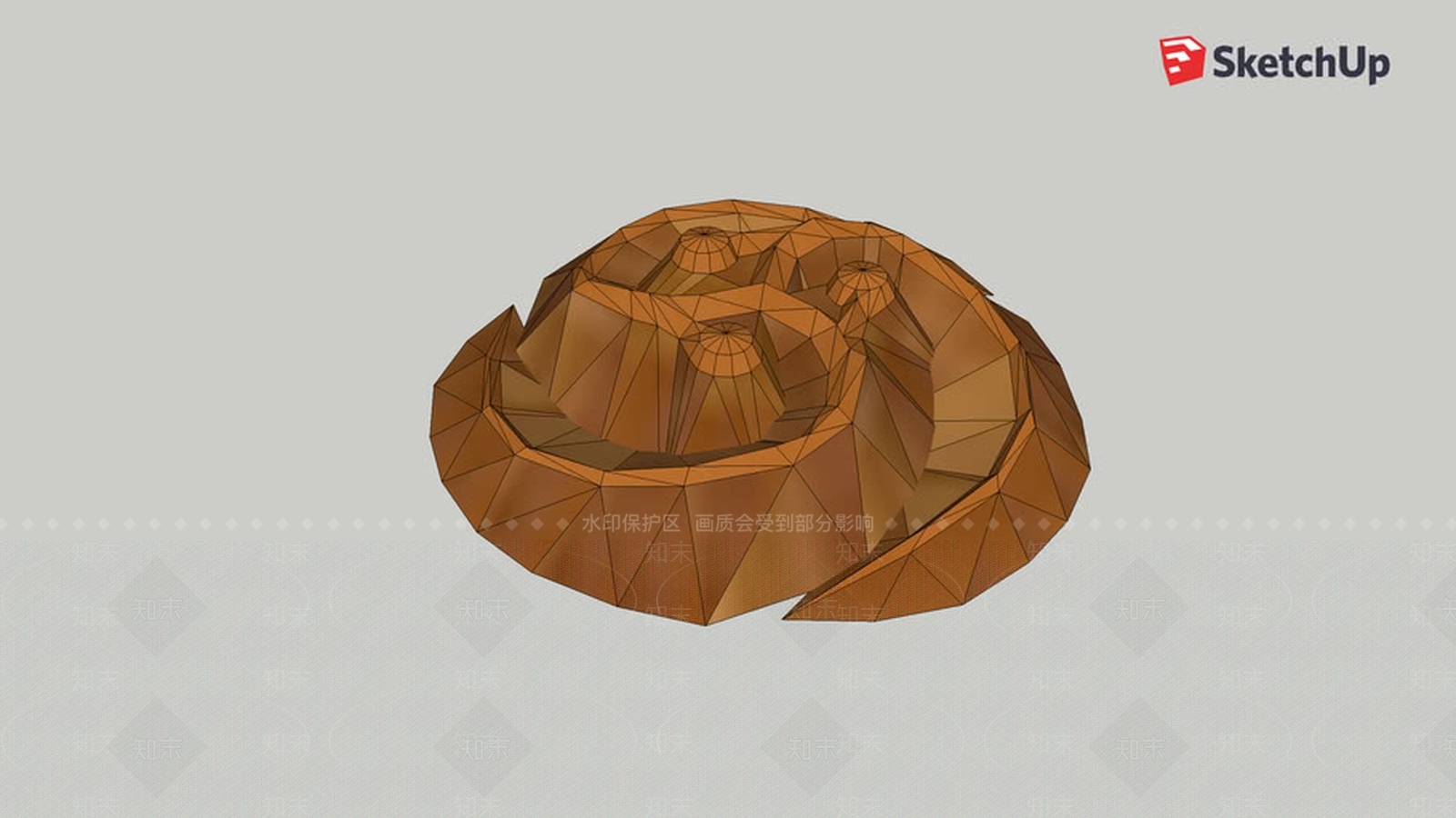 三臂藻属SU模型下载【ID:1161993509】