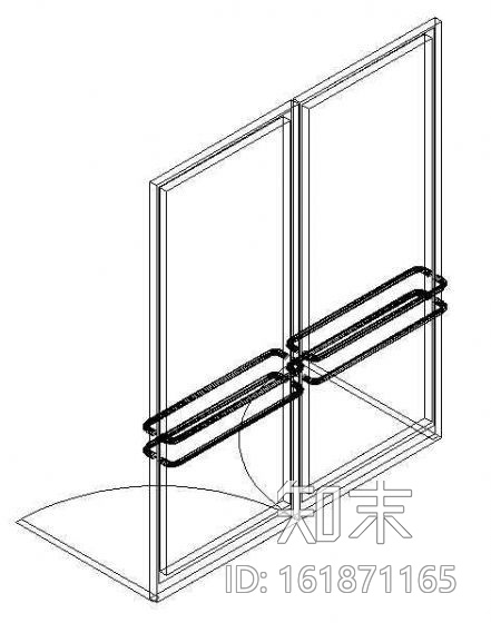 门CAD模型图块cad施工图下载【ID:161871165】