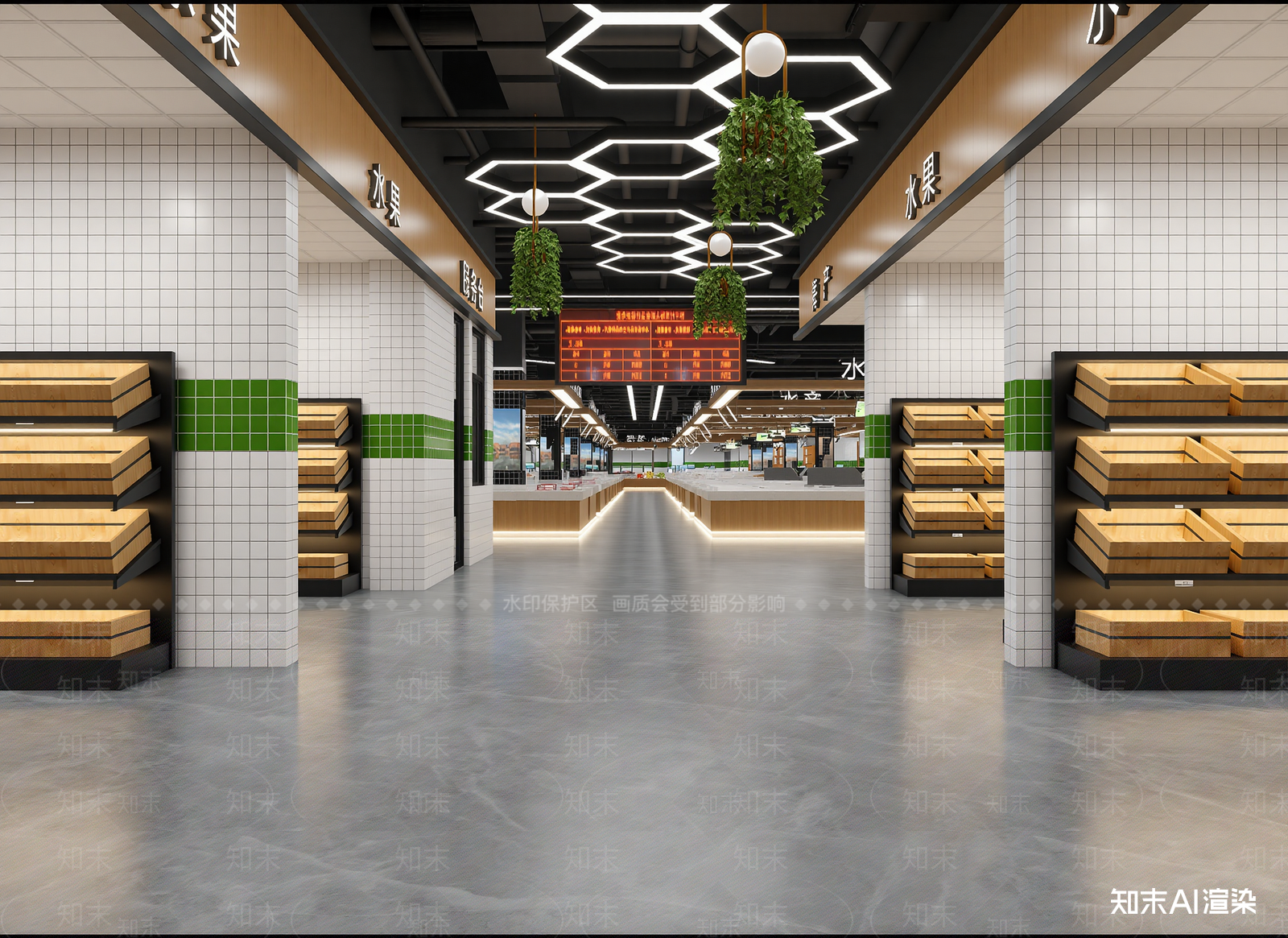 现代超市3D模型下载【ID:1214320322】