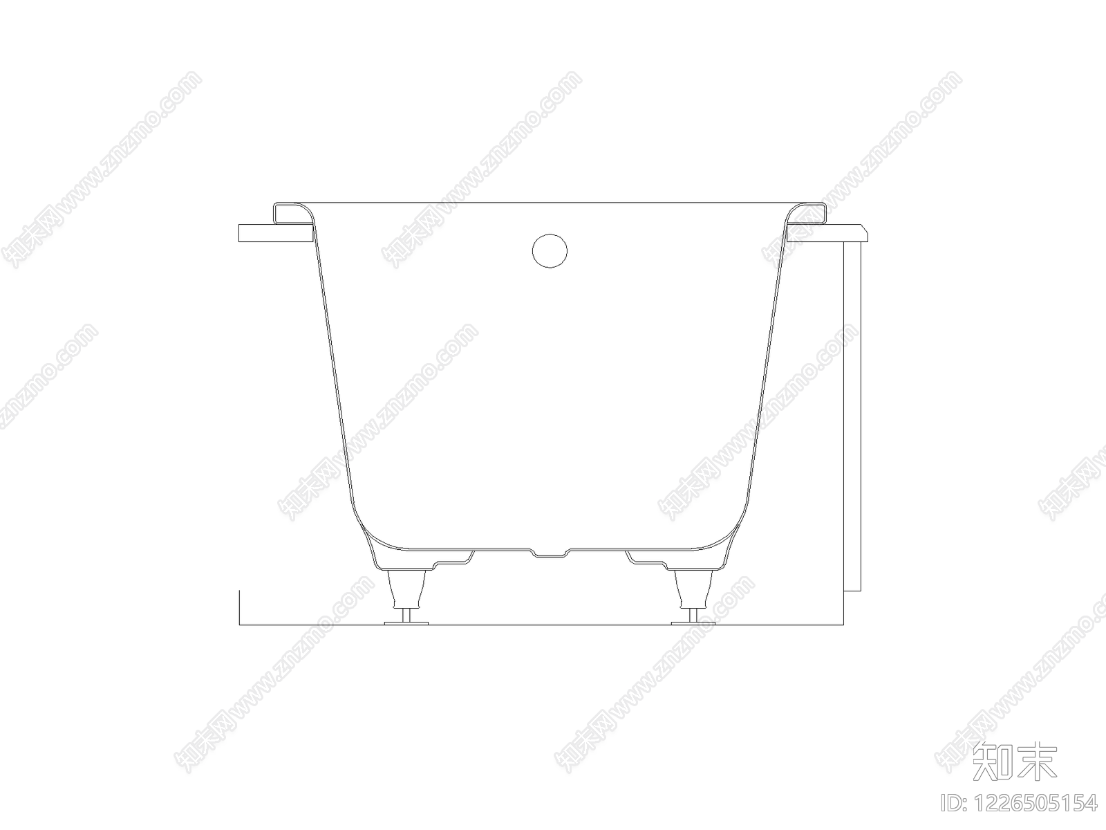 卫浴设施cad施工图下载【ID:1226505154】