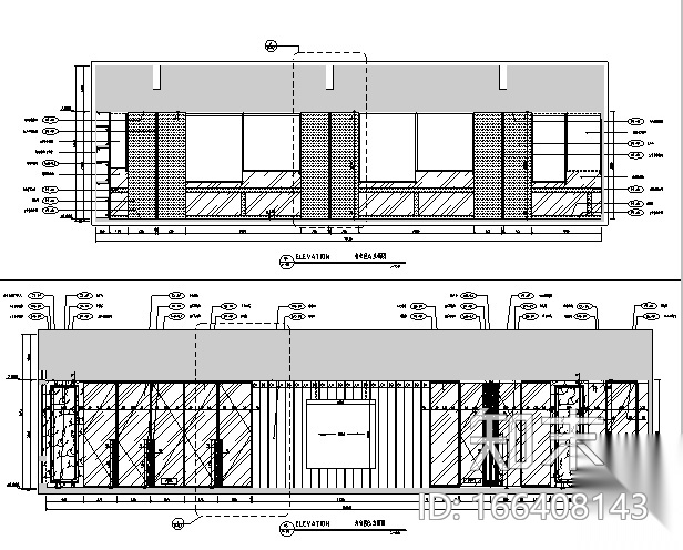 [深圳]证券交易所办公空间设计施工图cad施工图下载【ID:166408143】