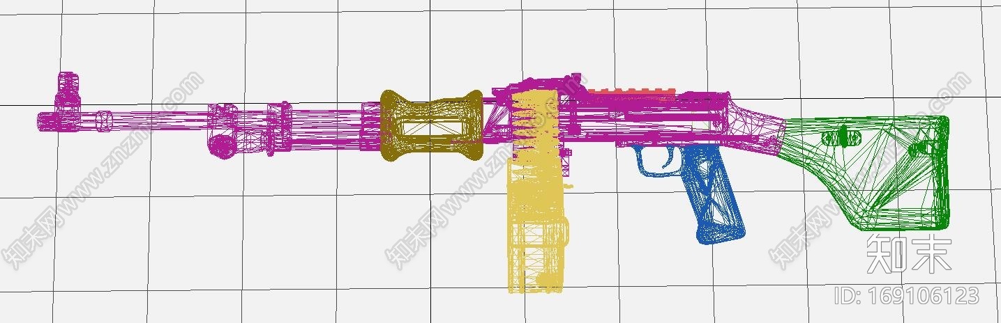 次世代捷格佳廖夫轻机枪CG模型下载【ID:169106123】