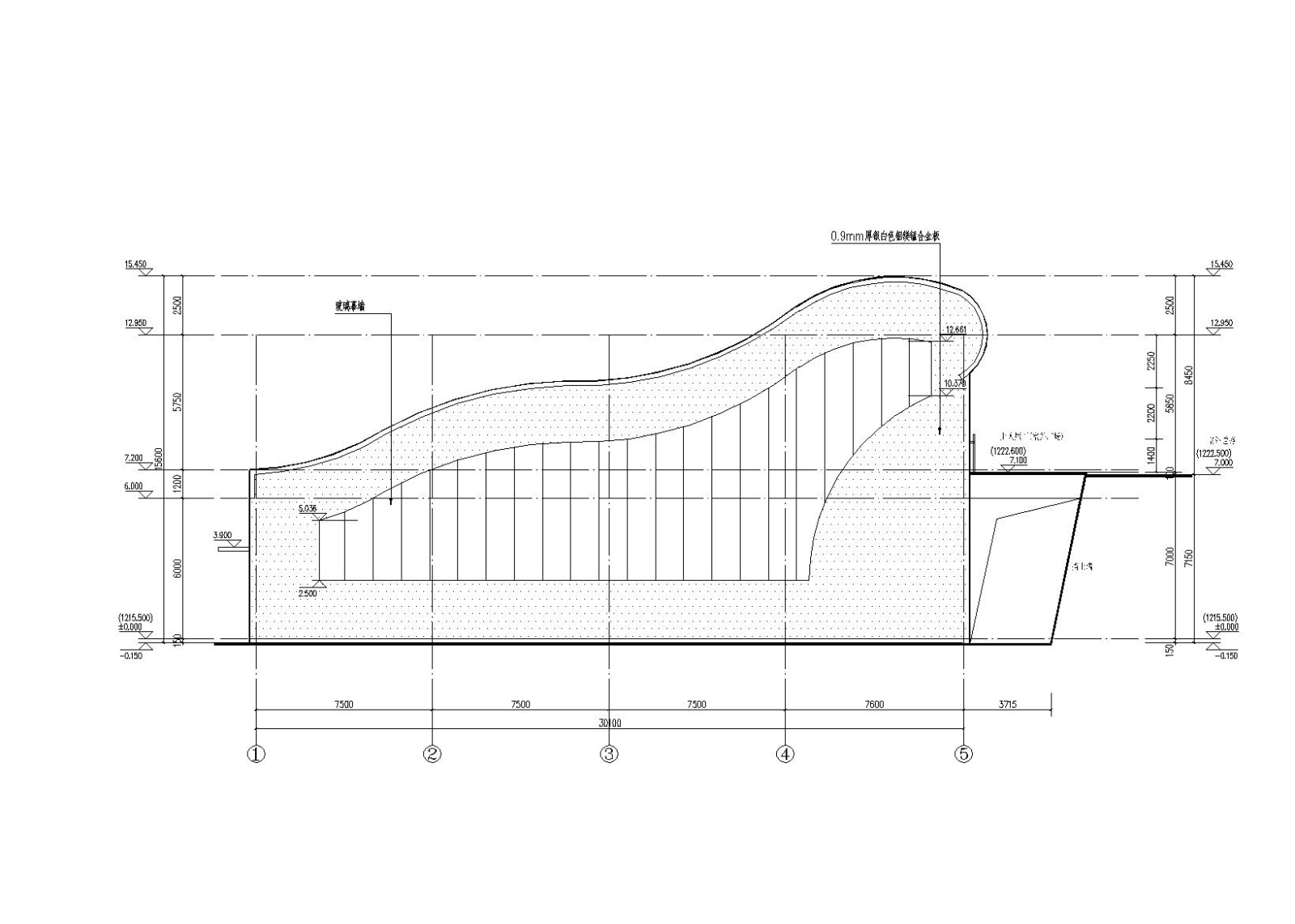 贵州某女子职业学校游泳馆建筑施工图cad施工图下载【ID:160726157】