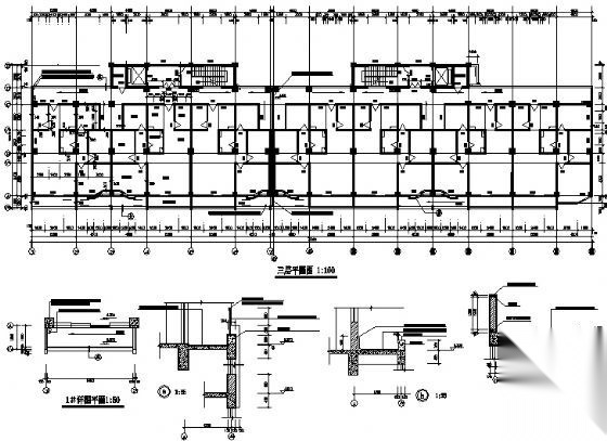 某十五层职工宿舍楼建筑施工图cad施工图下载【ID:149850163】