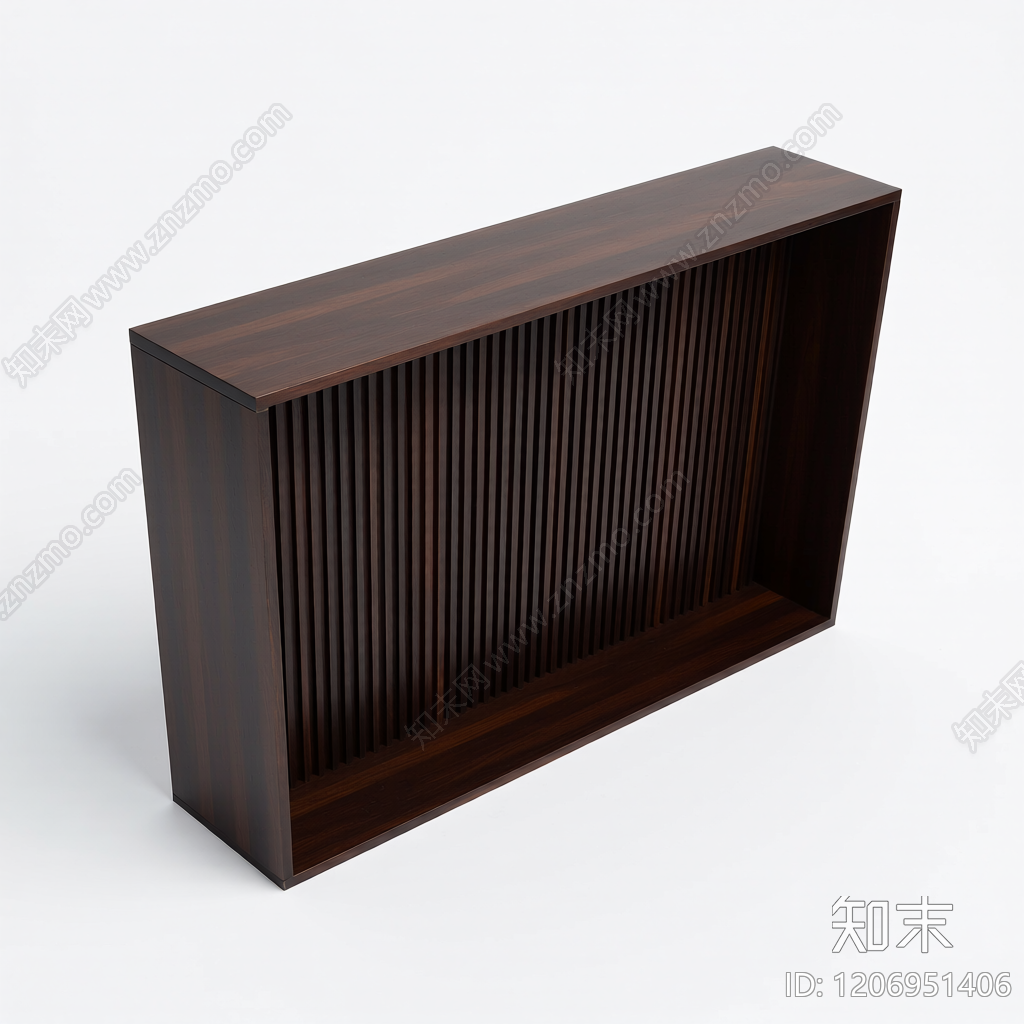 黑色格栅装饰构件3D模型下载【ID:1206951406】