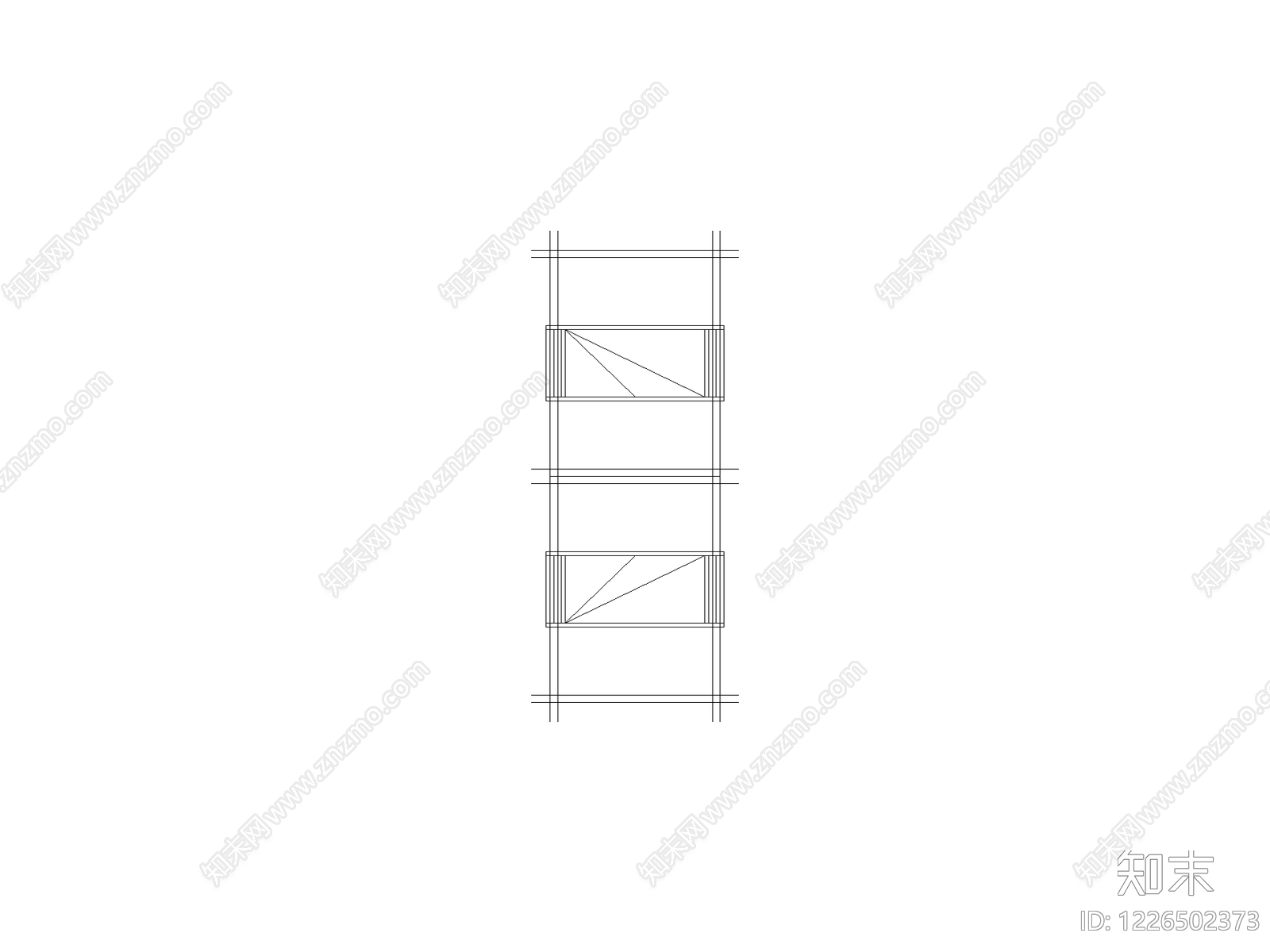 现代,意式窗CAD图纸
