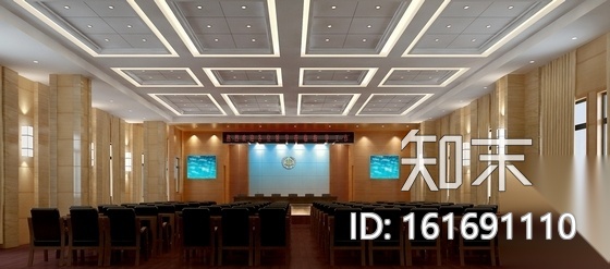 [湖南]某现代办公楼装修施工图（含效果）cad施工图下载【ID:161691110】