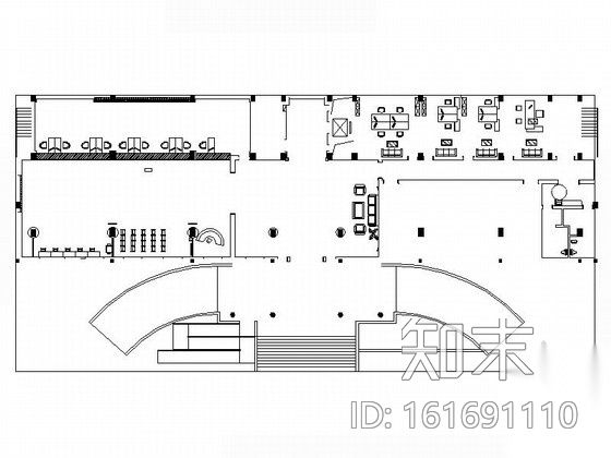 [湖南]某现代办公楼装修施工图（含效果）cad施工图下载【ID:161691110】