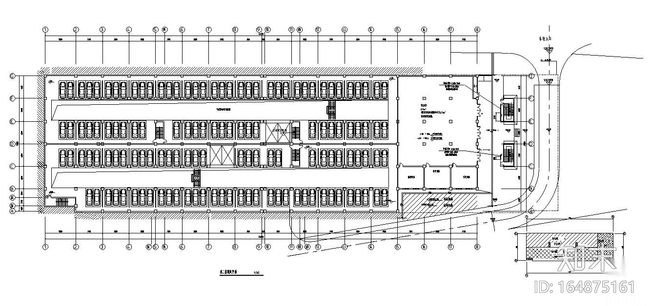 [贵州]鉴湖路停车库给暖通施工图设计施工图下载【ID:164875161】