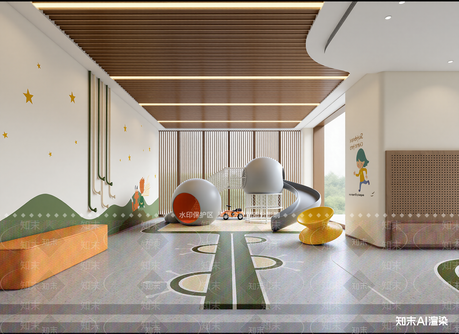 现代儿童乐园3D模型下载【ID:1214760078】