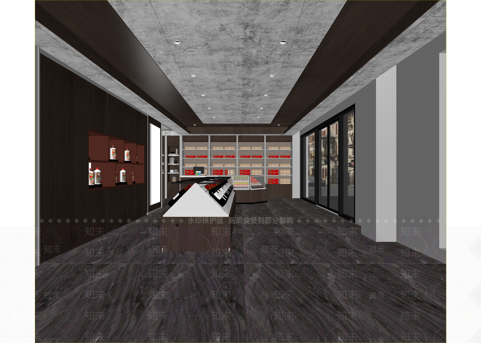 新中式便利店3D模型下载【ID:1214699548】
