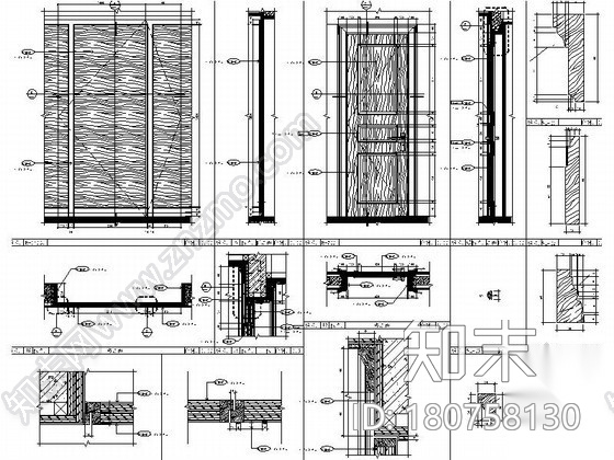 新古典超大精致五居室样板房施工图（含效果）施工图下载【ID:180758130】