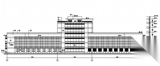 华南某大学科技园区六层高科技综合楼建筑施工图cad施工图下载【ID:151574113】