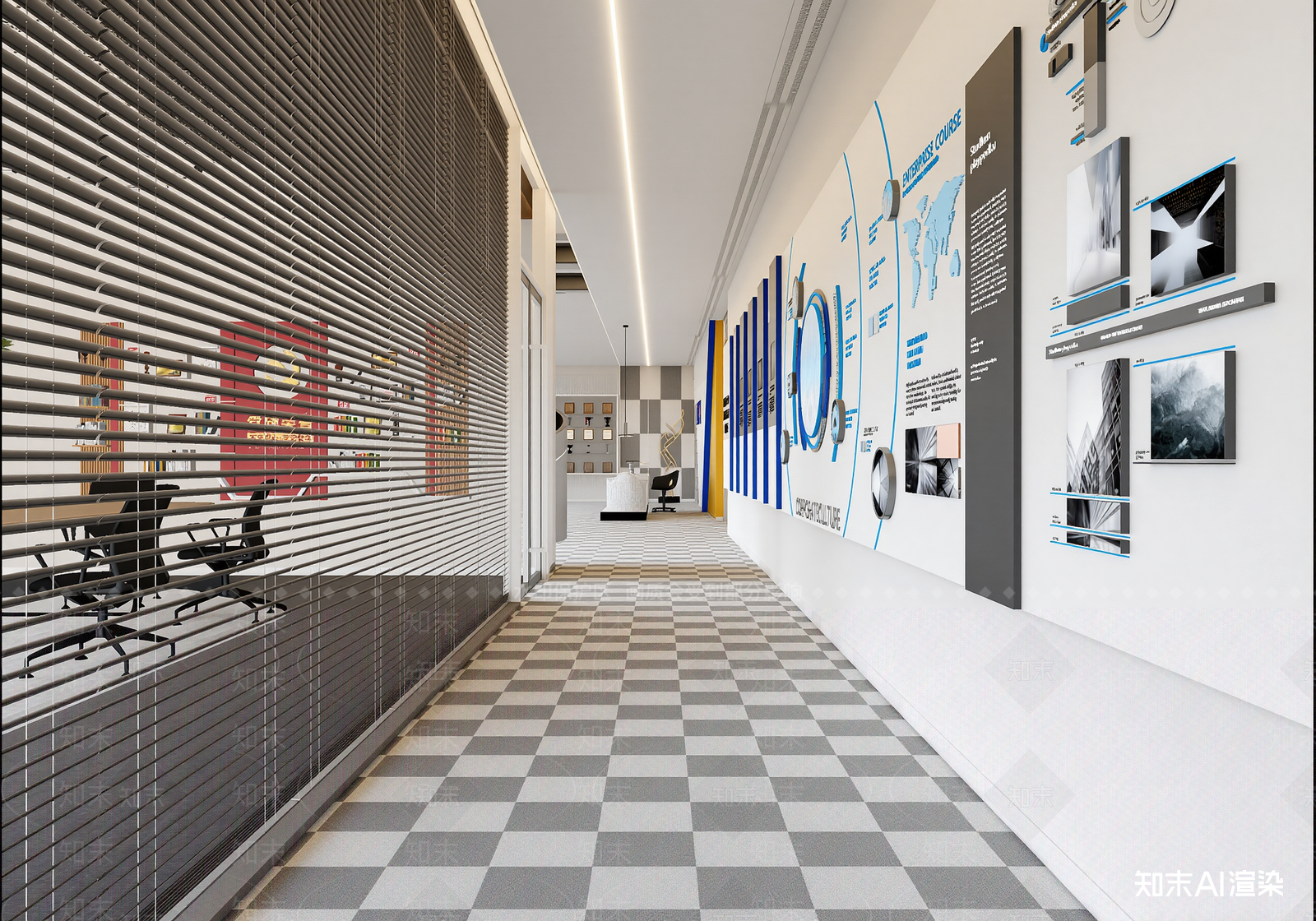 现代走廊3D模型下载【ID:1214765348】