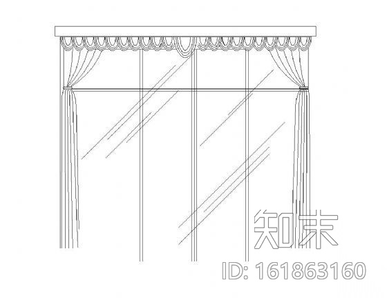 各式窗帘图块集cad施工图下载【ID:161863160】