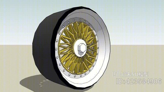 RCS网格轮SU模型下载【ID:423584906】