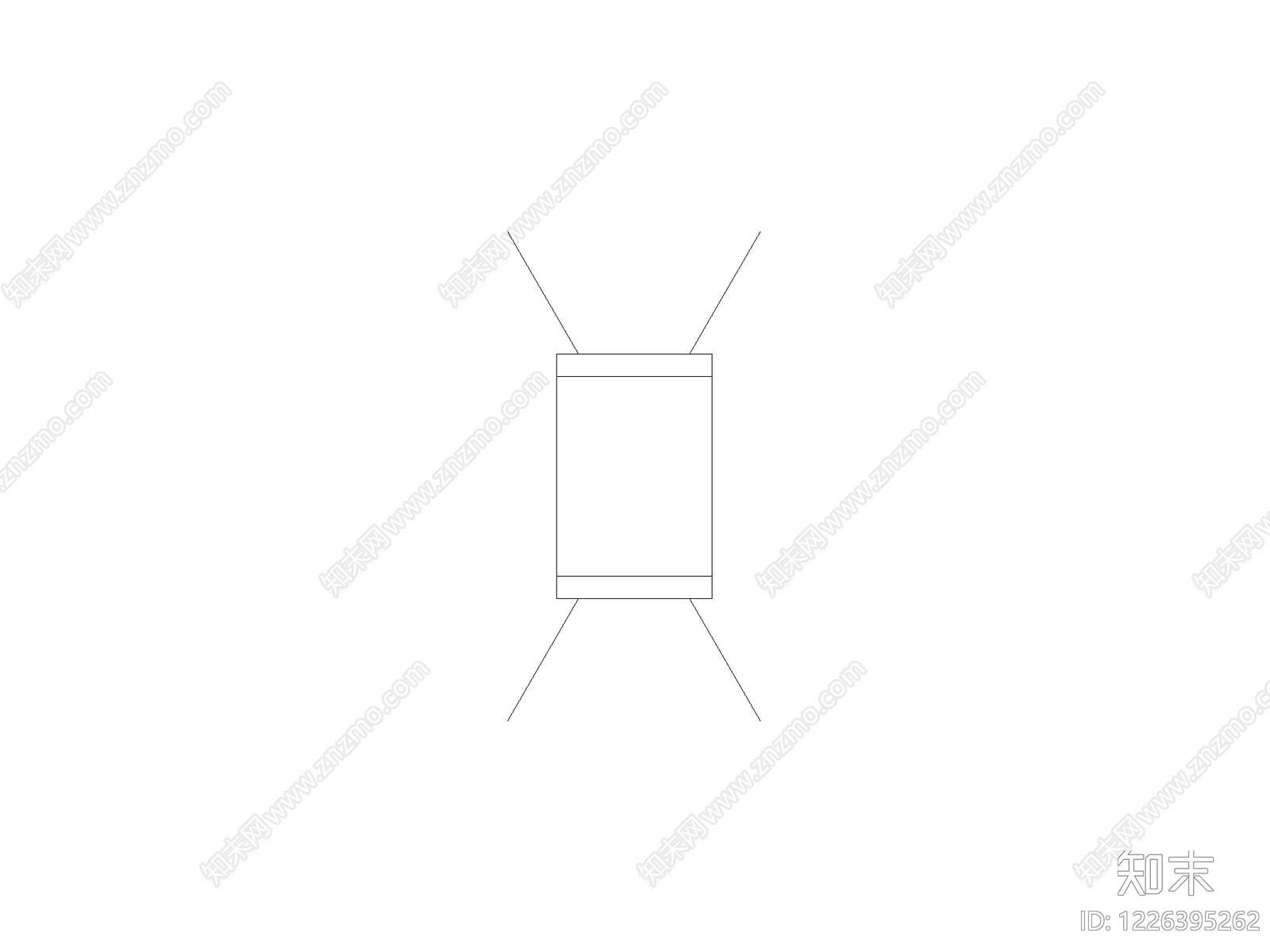 书籍立面cad施工图下载【ID:1226395262】