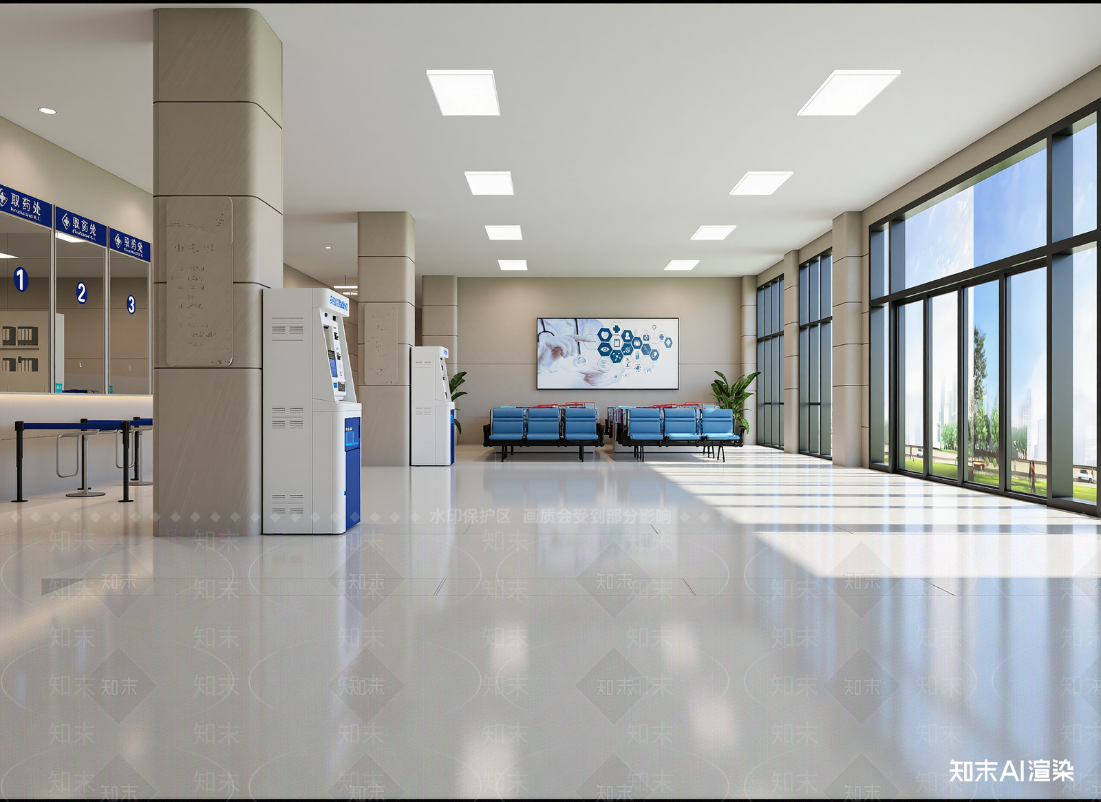 现代银行3D模型下载【ID:1214045131】