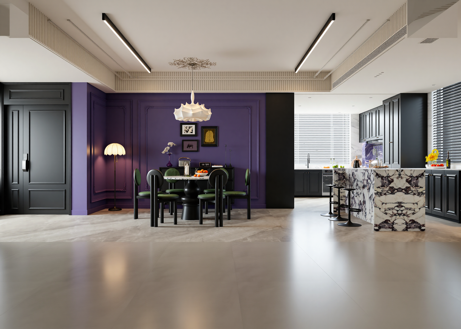 法式民宿大厅3D模型下载【ID:1215128328】