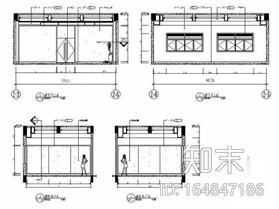 [中山]三层高尔夫练习场室内装修CAD施工图（含施工现场...施工图下载【ID:164847186】