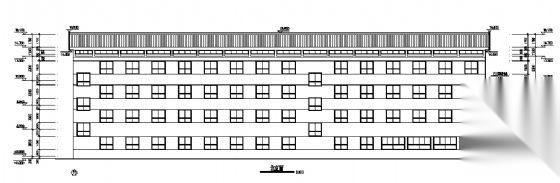 某六层办公楼建筑施工图cad施工图下载【ID:151434142】