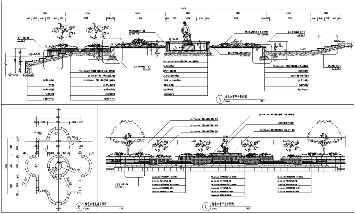 [湖南]滨湖生态长廊湿地公园景观绿化设计全套施工图（...施工图下载【ID:161013140】