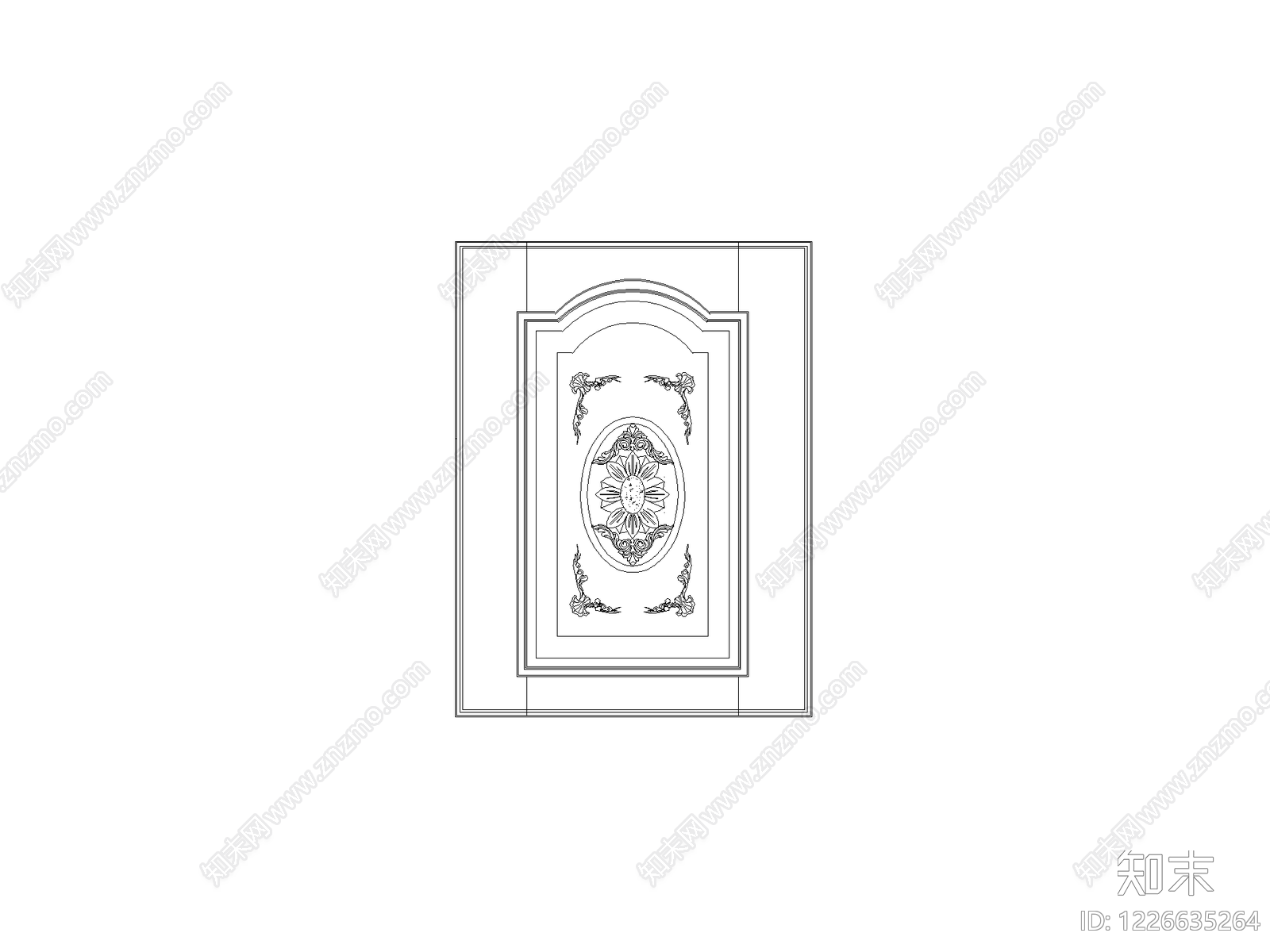 欧式外立面装饰构件CAD图纸